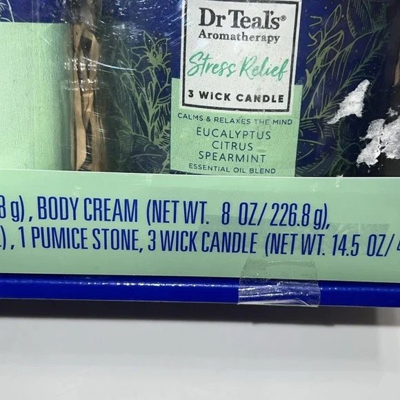 Dr Teals Aromatherapy Stress Relief 5 Piece Gift Set Eucalyptus Citrus Spearmint